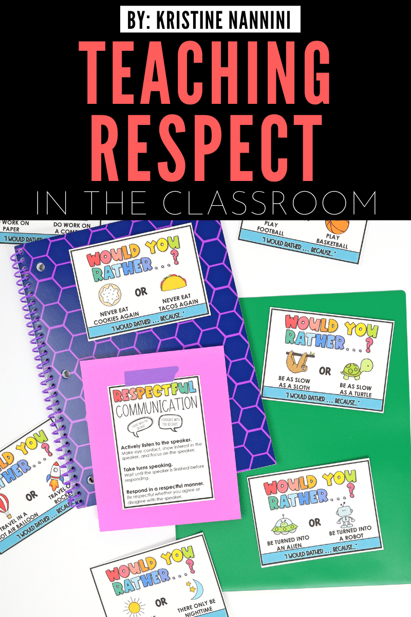 Respect Science Classroom Teaching Respect in the Classroom - Kristine Nannini