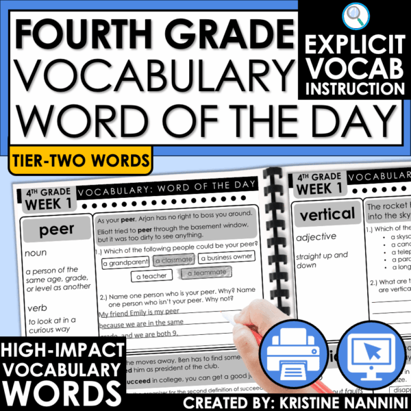 4th Grade Vocabulary Word of the Day