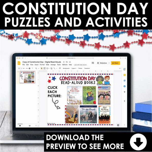 Slide4 Constitution Day Activities and Read Alouds