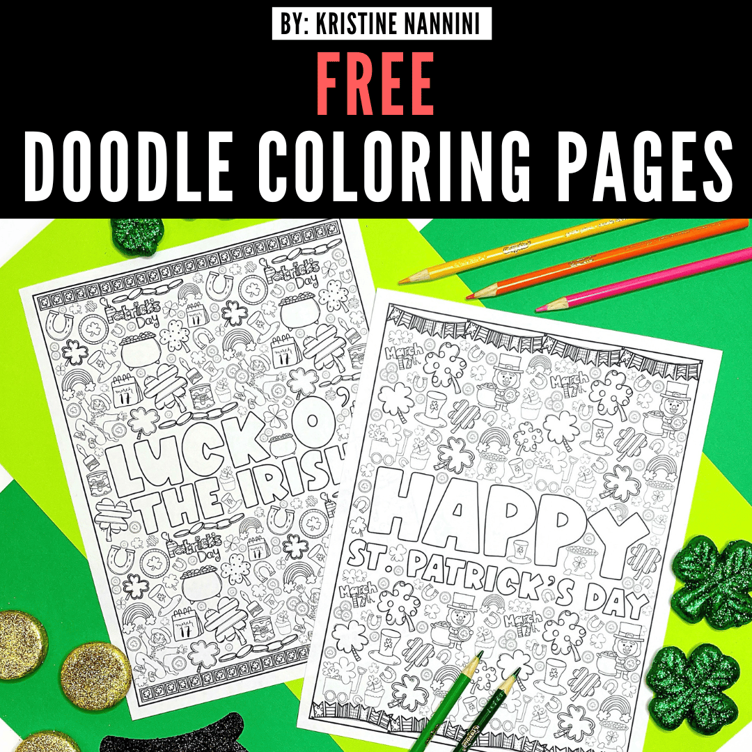 Doodle Page for St. Patrick’s Day FREEBIE
