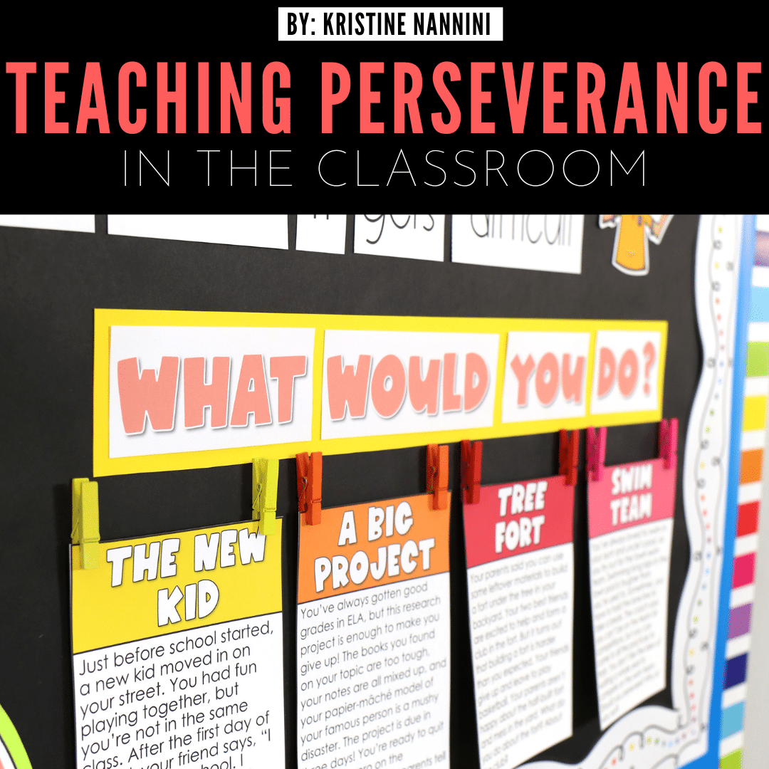 Character Education Perseverance Teaching Activities