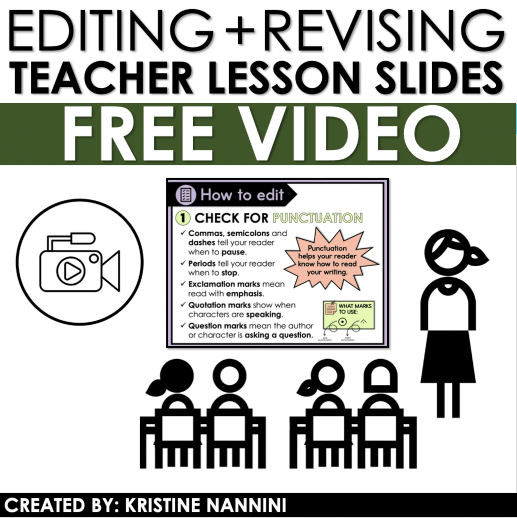 How to Teach Editing and Revising by Kristine Nannini