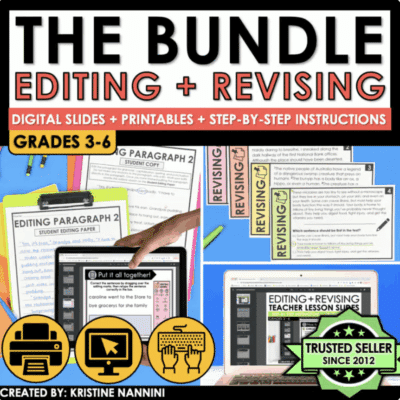 Editing and Revising Practice Bundle Teaching Slides