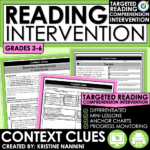 Context Clues Reading Intervention
