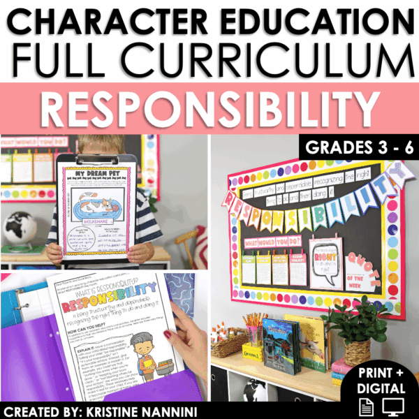 Responsibility Character Education Unit