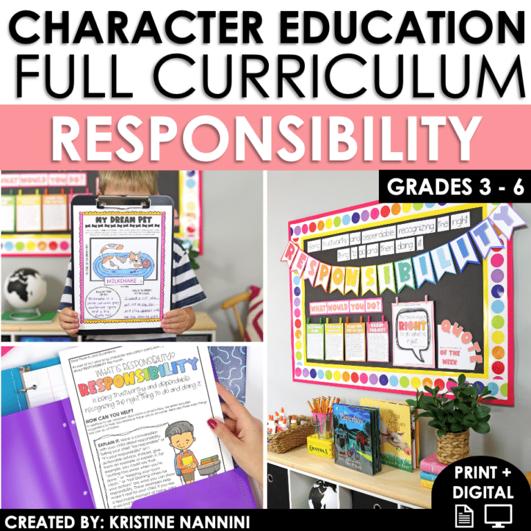 Responsibility Character Education Unit