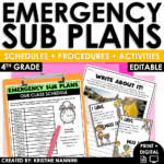 4th Grade Emergency Sub Plans