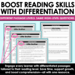 Differentiated Reading Comprehension Passages