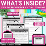 Differentiated Reading Comprehension Passages