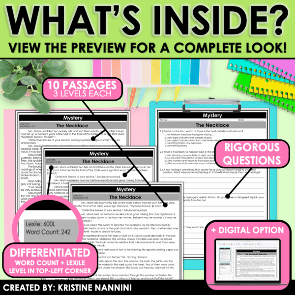 Slide16 Mystery Genre Passages