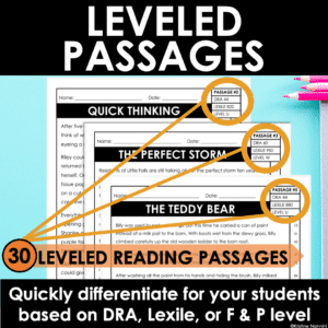 Leveled Fluency Passages and Questions Fiction and Nonfiction