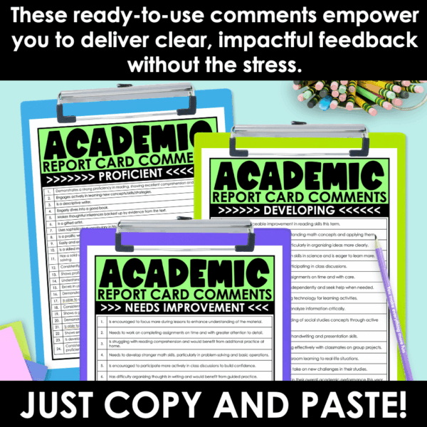 Slide2 Report Card Comments