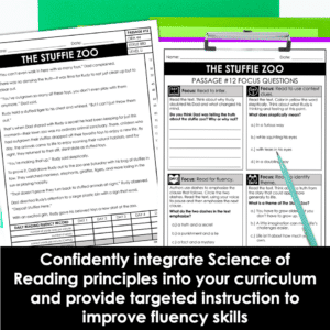 Leveled Fluency Passages and Questions Fiction and Nonfiction