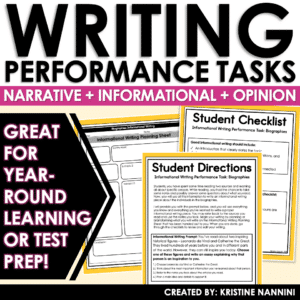 3rd Grade Reading and Writing Paired Passages Test Prep