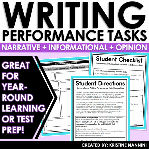 Slide3 4th Grade ELA Test Prep Paired Passages REading and Writing