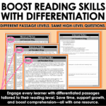 Historical Fiction Differentiated Reading Comprehension