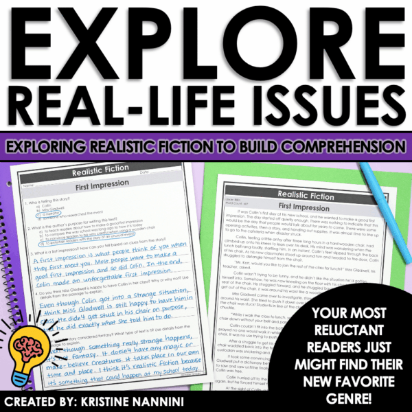 Slide39 Realistic Fiction Differentiated Reading Comprehension