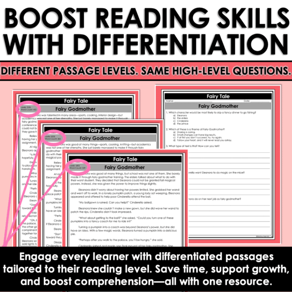 Slide6 Fairy Tale Genre Reading Comprehension Passages Differentiated