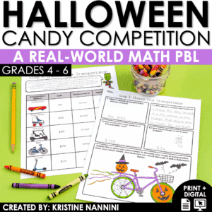 Halloween Real-World Math Project Based Learning