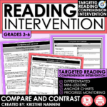 Reading Intervention Compare and Contrast for Differentiated ELA and Targeted Comprehension Skill Instruction