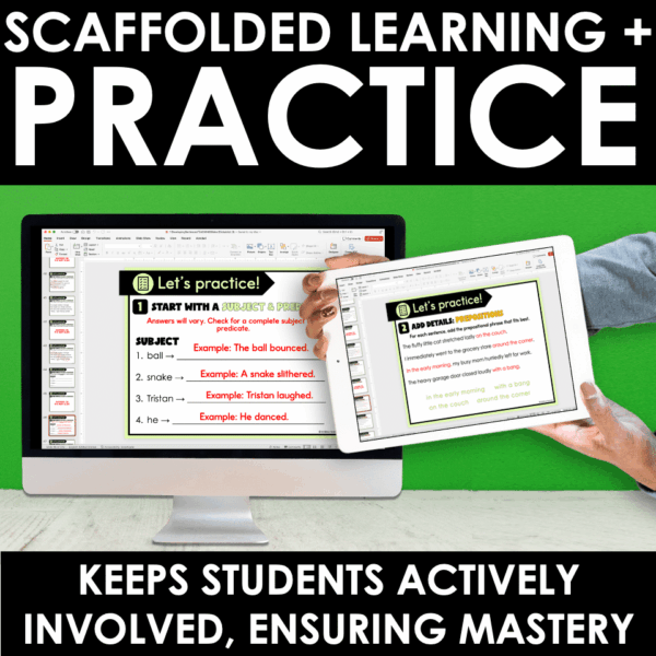 Slide11 Developing Sentences Teacher Lesson Slides