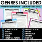 Genre Reading Comprehension Passage Bundle