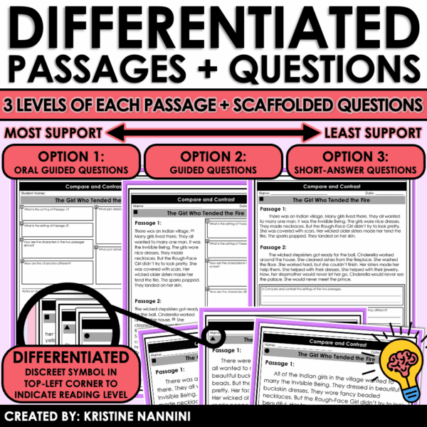 Slide2 Reading Intervention Compare and Contrast for Differentiated ELA and Targeted Comprehension Skill Instruction