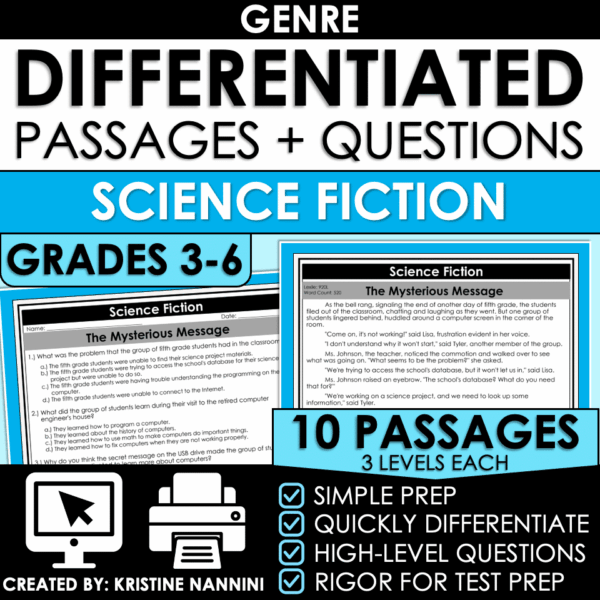 Science Fiction Genre Comprehension Passages