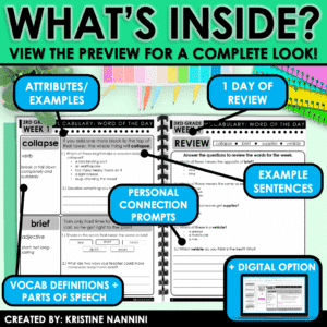 Vocabulary Word of the Day Program BUNDLE