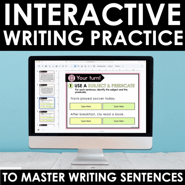 Slide6 Developing Sentences Student Practice Slides