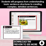 Developing Sentences Student Practice Slides