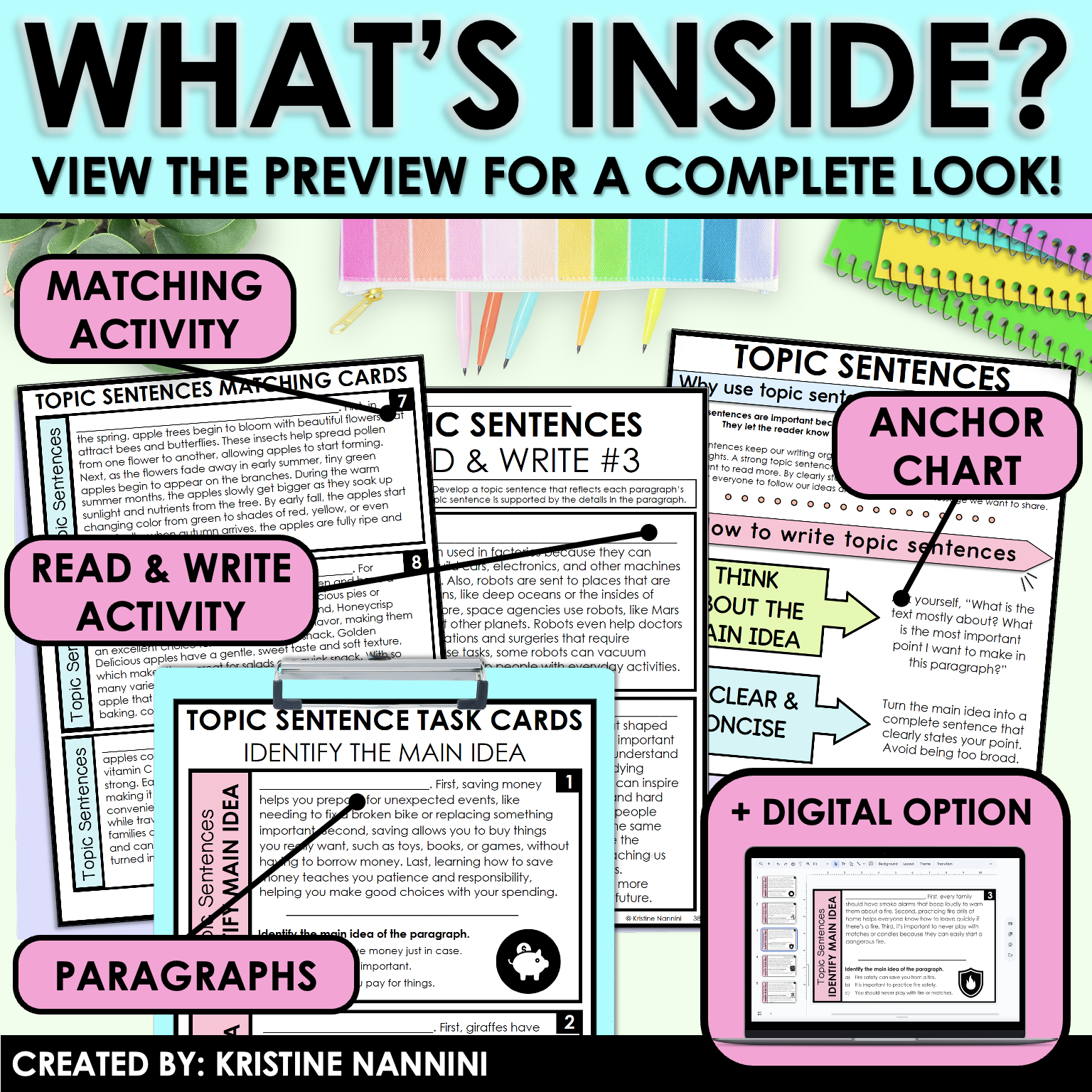 Paragraph Writing Practice: Topic Sentences, Supporting Details, and Main Idea - Image 4