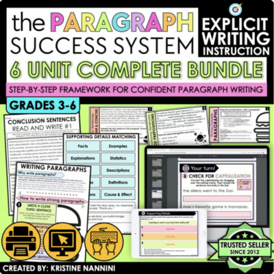 The Paragraph Success System: How To Write a Paragraph