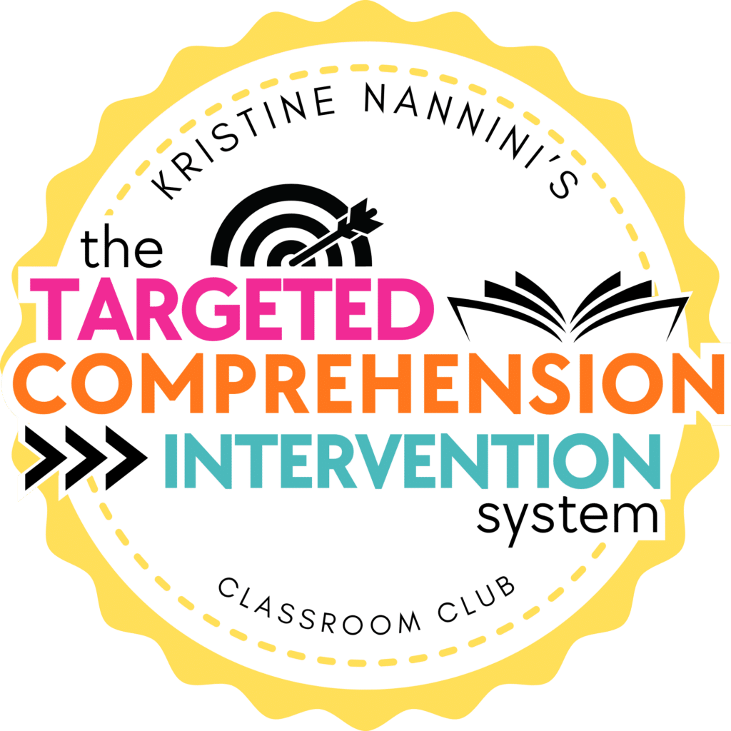 The Targeted Comprehension Intervention System, ELA Reading Comprehension Intervention, Inference, Theme, Summarizing, Context Clues, Characters, Text Evidence, Compare and Contrast, Point of View, Figurative Language